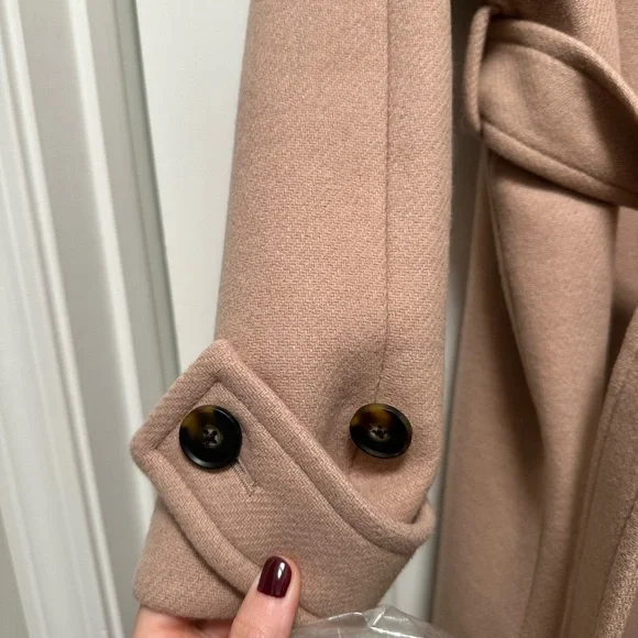 Reiss - NWT tan Wool Blend Coat - Picture 12 of 13